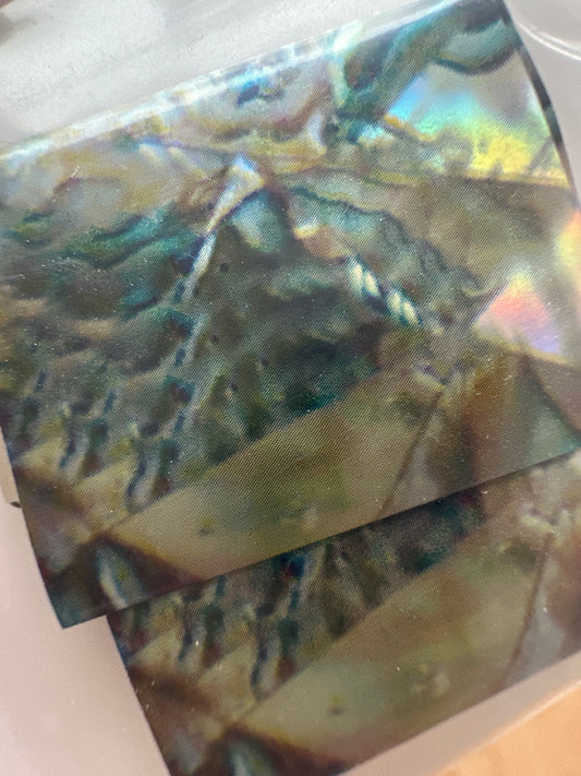 Transferfolie white green Marmor