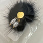 Nailart Puschel mit Magnet Schwarz