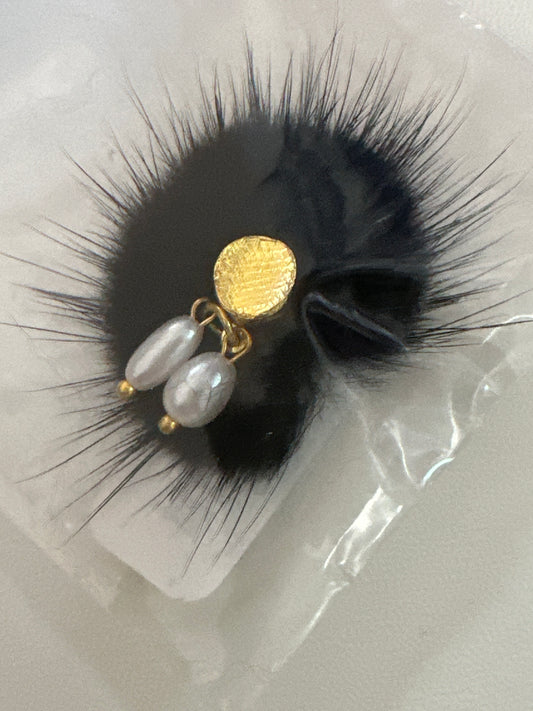 Nailart Puschel mit Magnet Schwarz