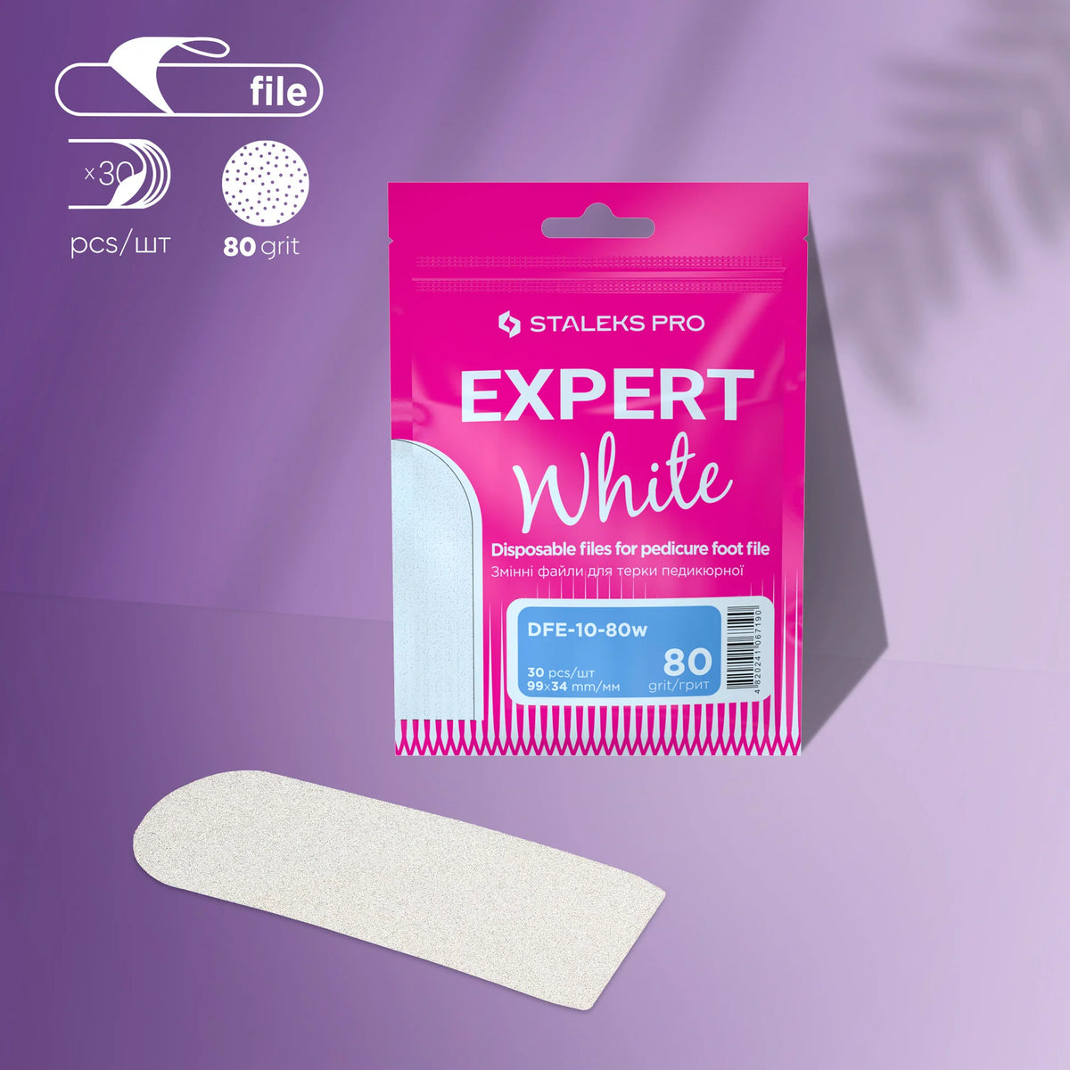 Fussfeile Ersatzblätter 30 Stk. Expert White