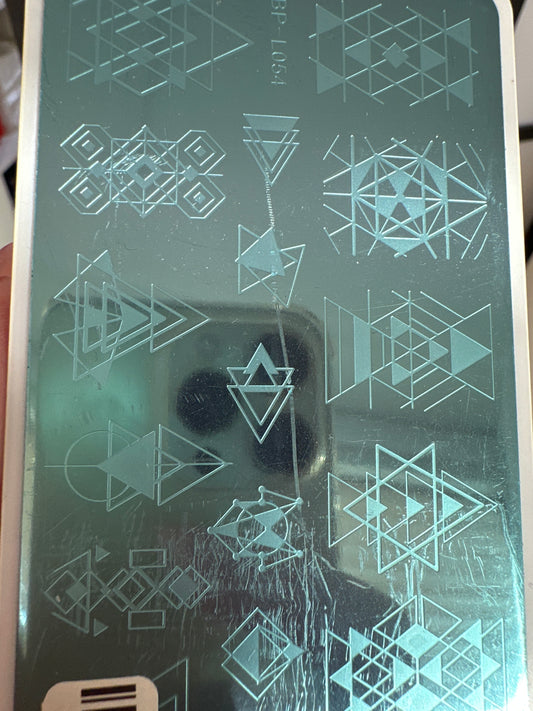 Stamping Schablone Azteken Grafische Muster