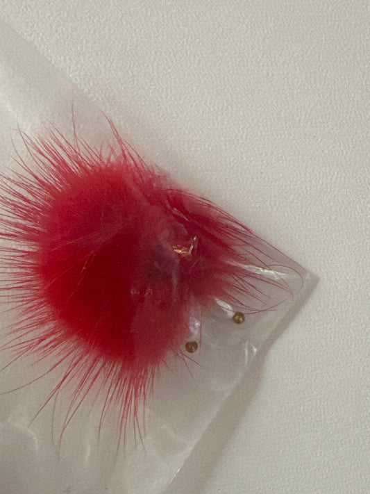Nailart Puschel mit Magnet Rot