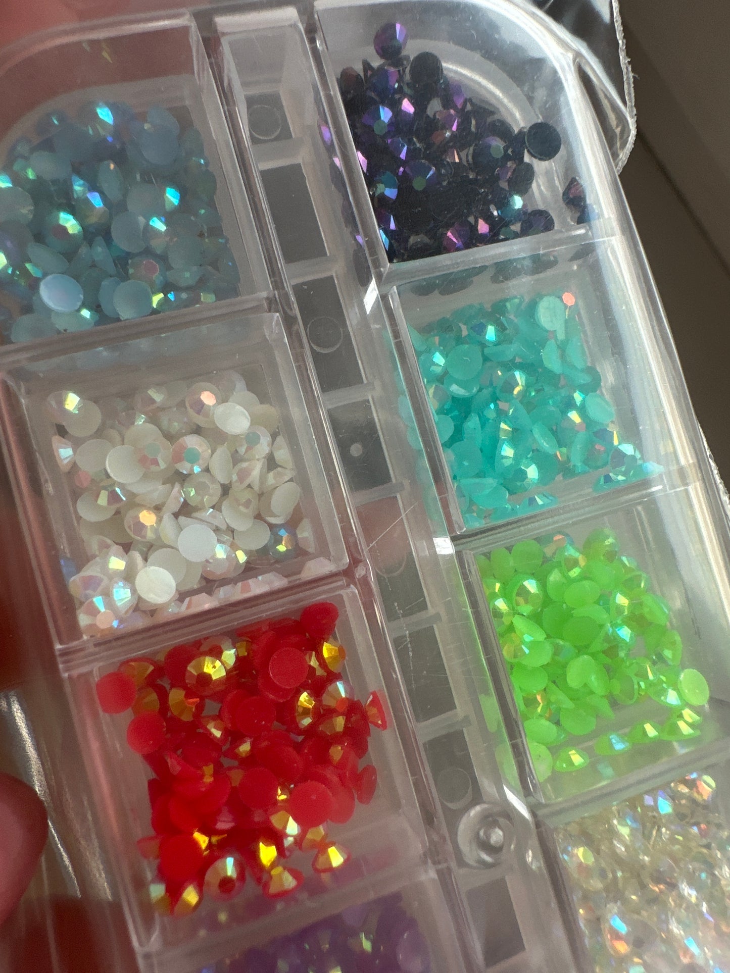 Strass Steine Set unterschiedliche Farben perfekt für den Sommer