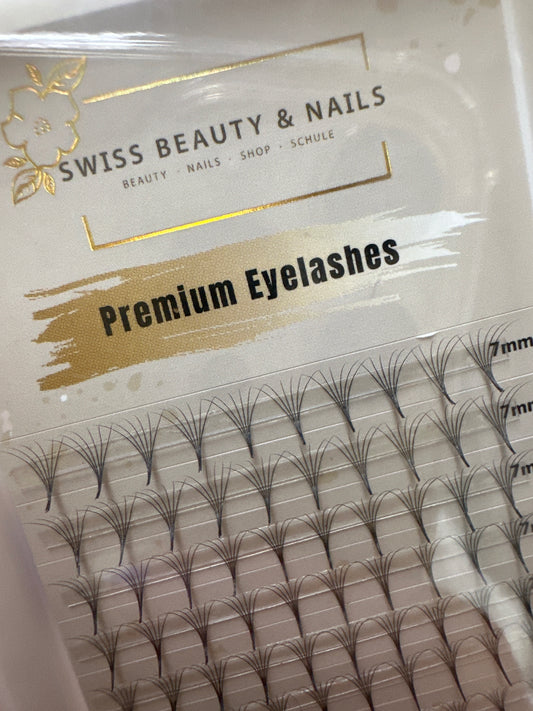 Fertigfächer Volumenfächer Wimpern 6D 7mm 0.05 C SBN