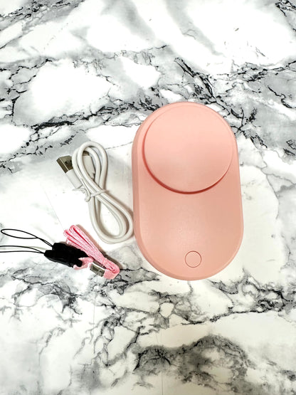 Mini Wimpern Fan Lüfter Trockner rosa