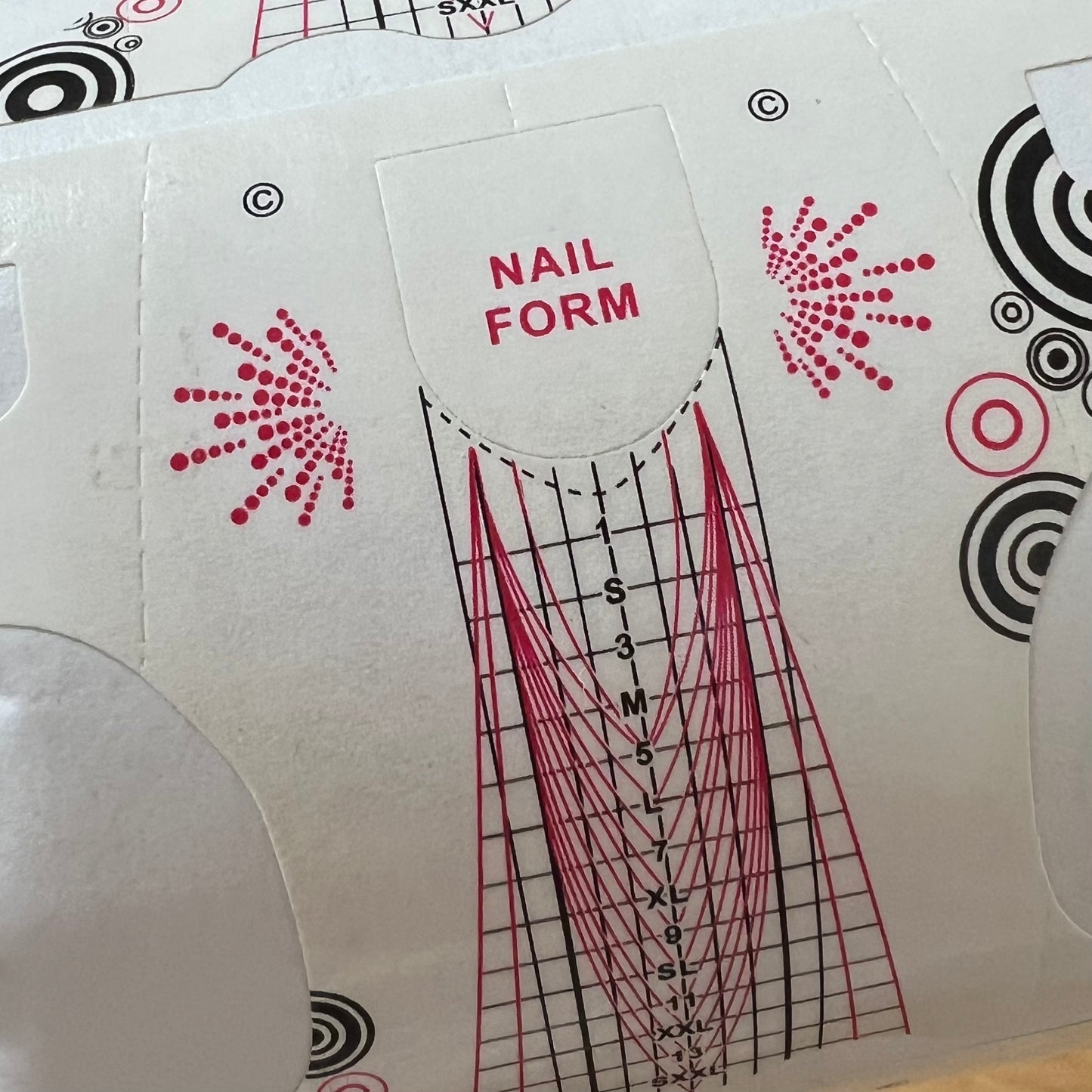 Schablone für Nagelverlängerung 400 Stk. XXL