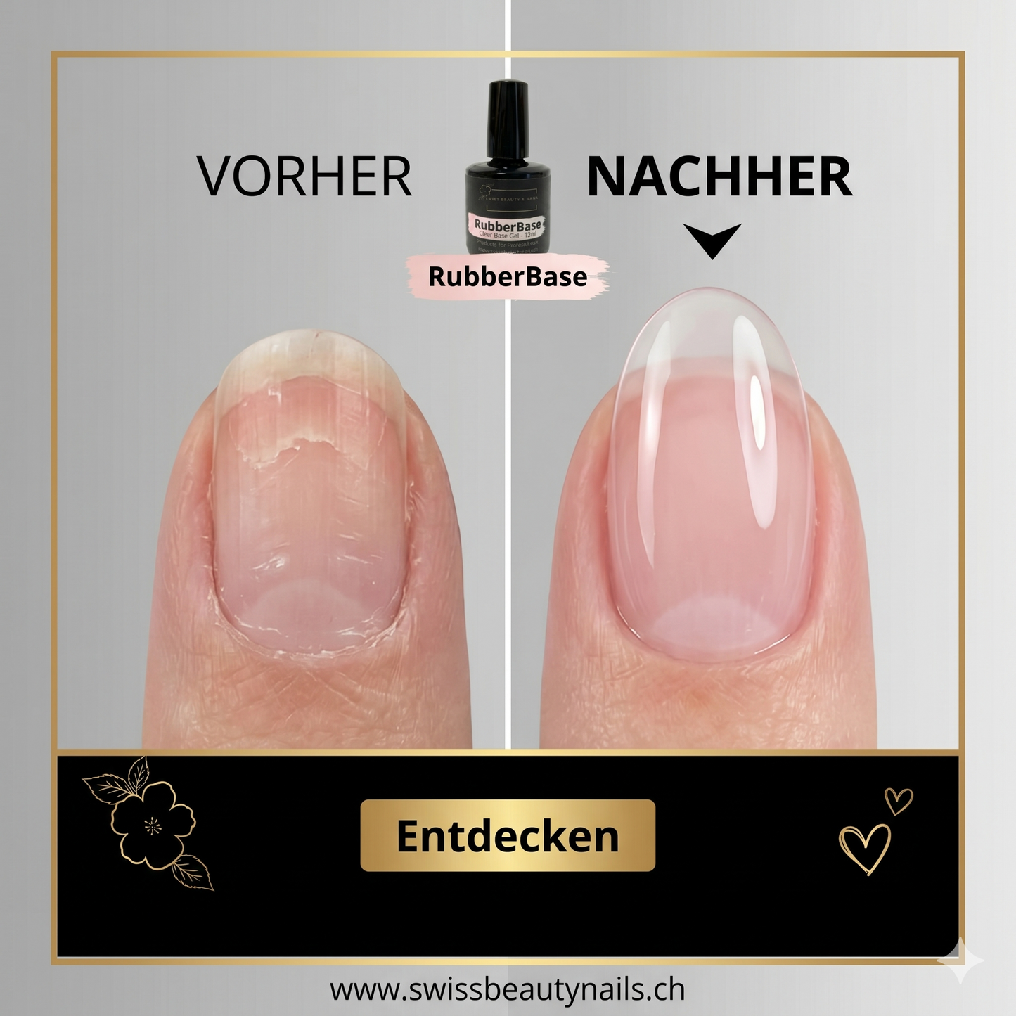 Rubber Base Clear Gel 15ml Swiss Beauty Nails