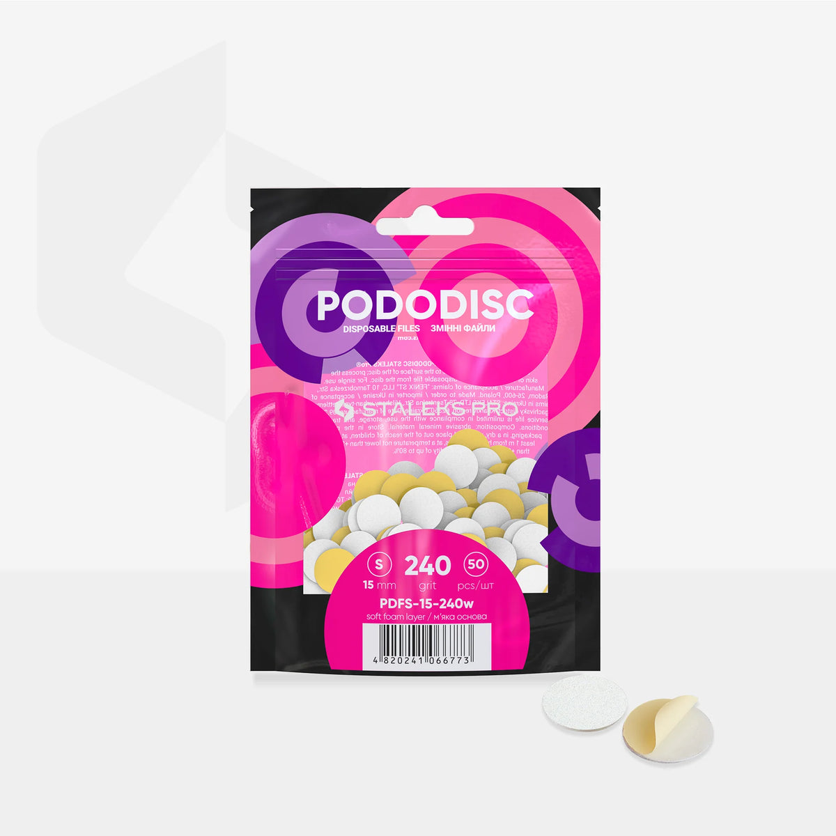 Podo Disk Pads 15mm S | 50Stk. Staleks