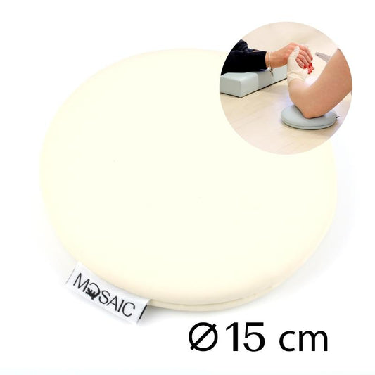 Armauflage Kissen rund beige