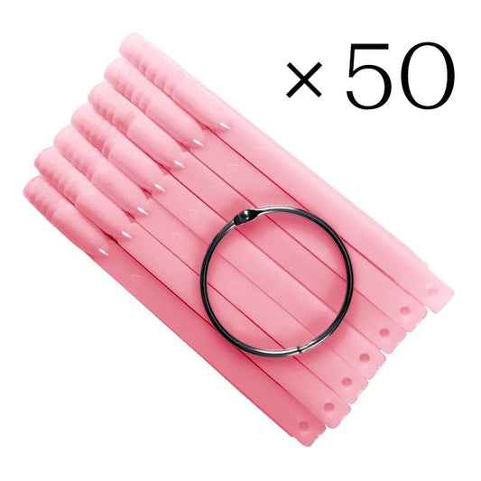 Fächertips rosa 50 Stk. am Ring