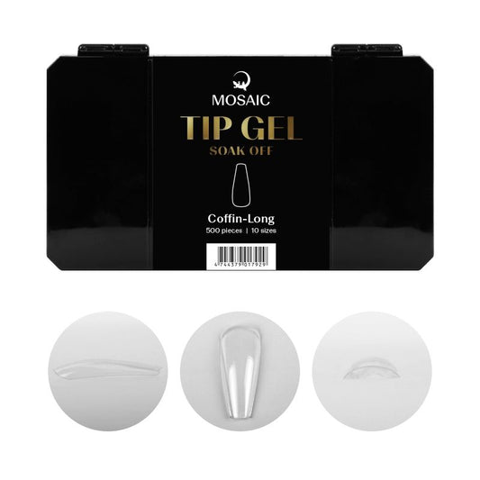 Fullcover Nailtips 500 Stk. Long Coffin