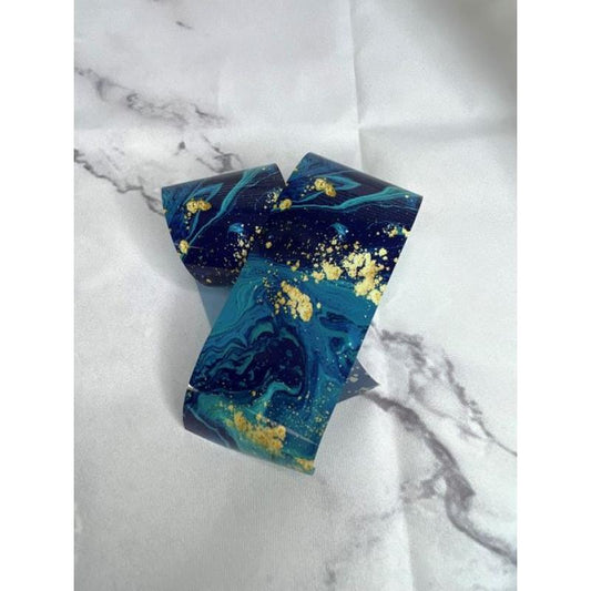 Transfer Folie Foil Blue Marble Marmor