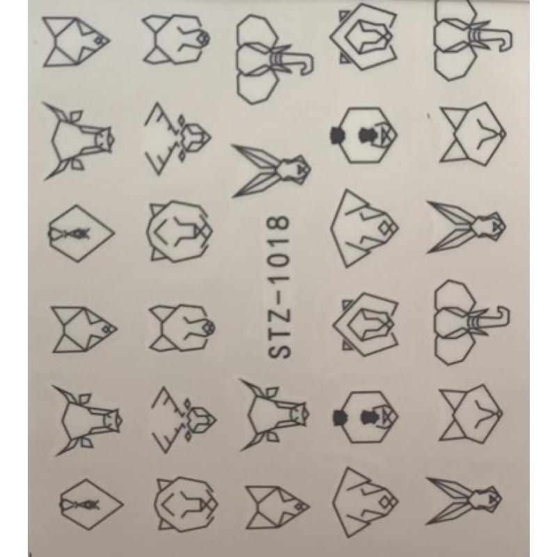 Wasser Slider Geometric Animal 1018