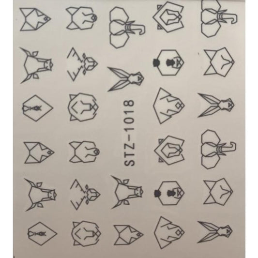 Wasser Slider Geometric Animal 1018