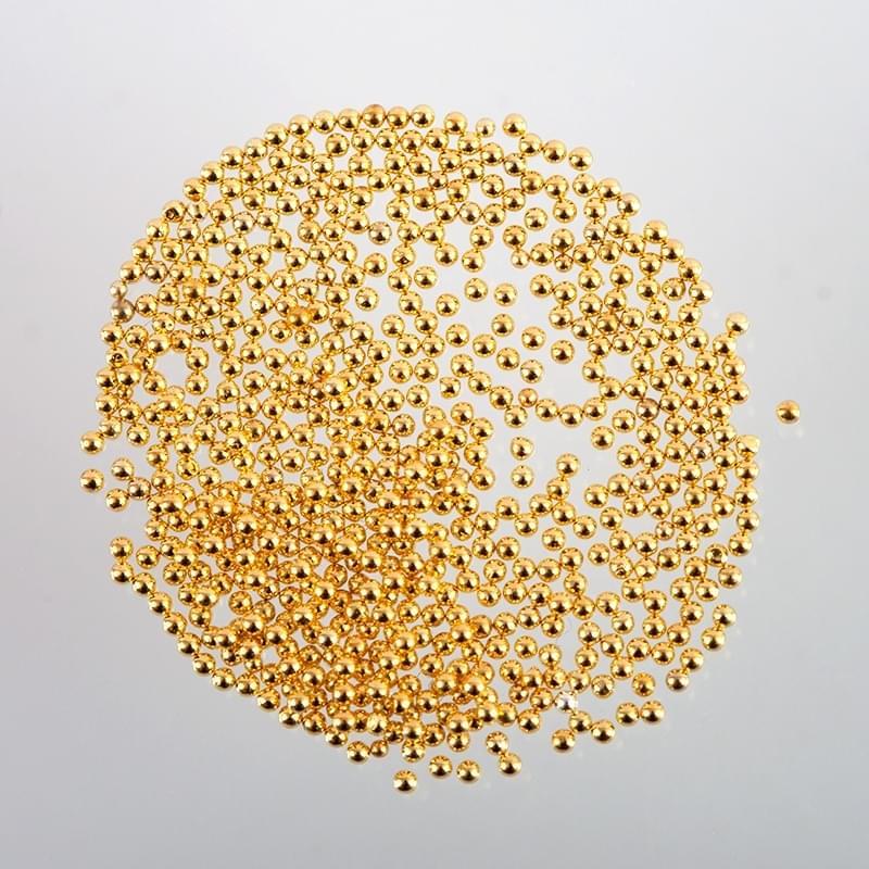 Metall Perlen Gold
