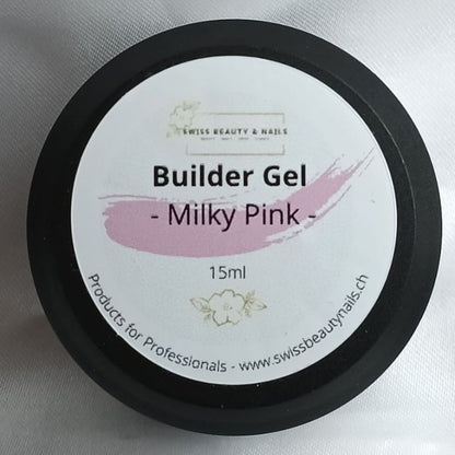 Milky Pink Builder Gel | 15ml | für no-file Technik