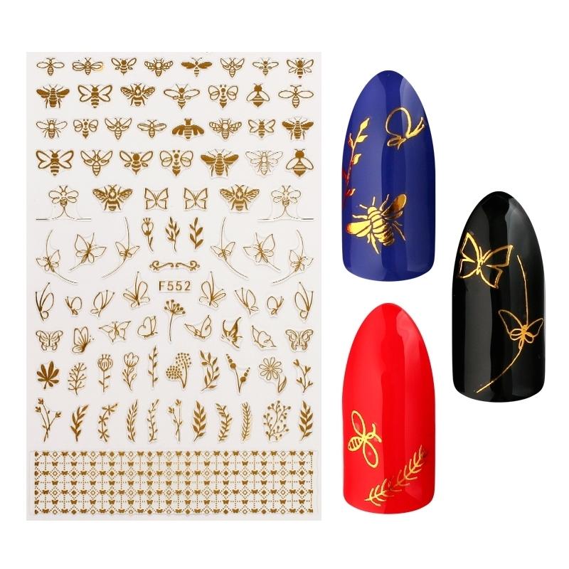Nailart Sticker | Golden  Nature F552