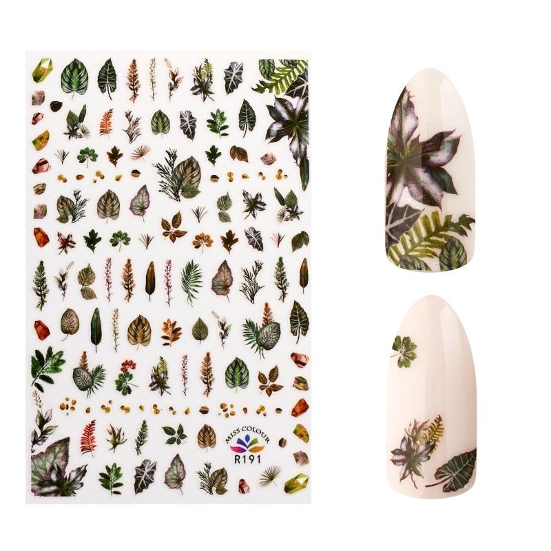 Nailart Sticker | Green Leafs R191