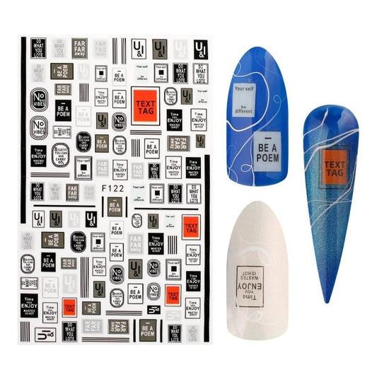 Nailart Sticker | Text F122