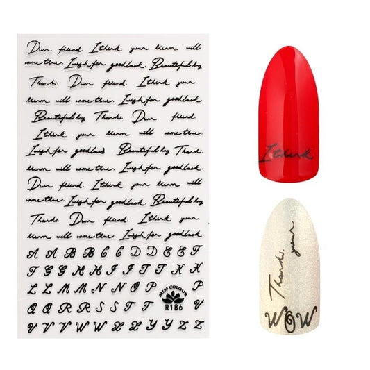 Nailart Sticker | Writing R186