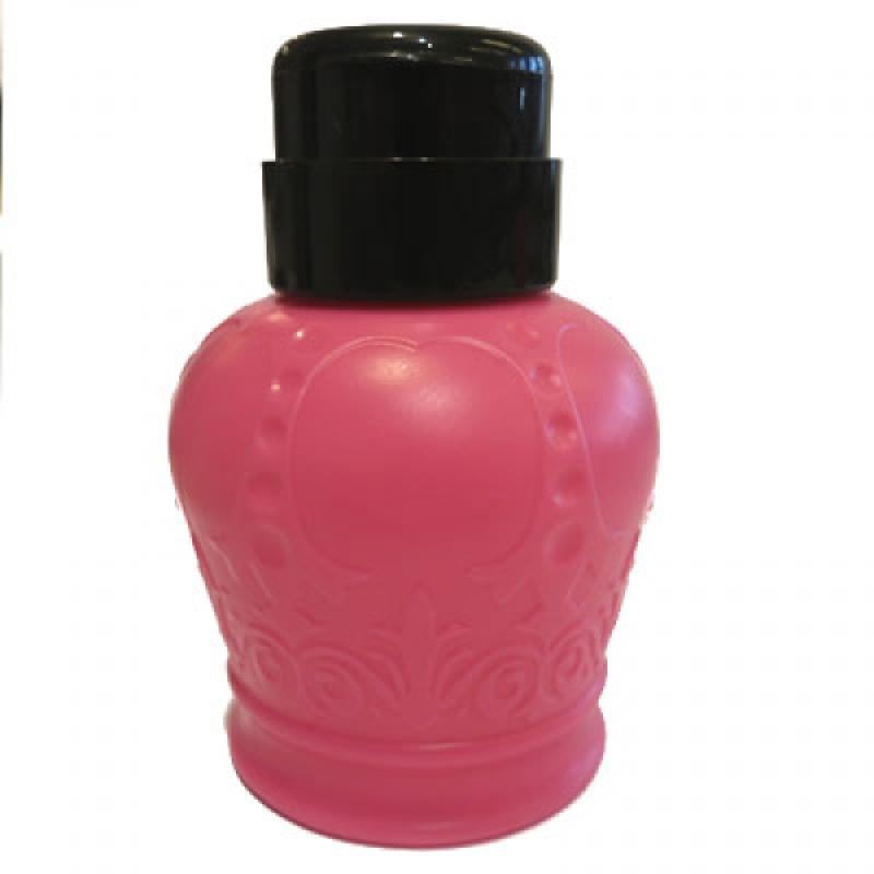 Pumpflasche pink mit Muster