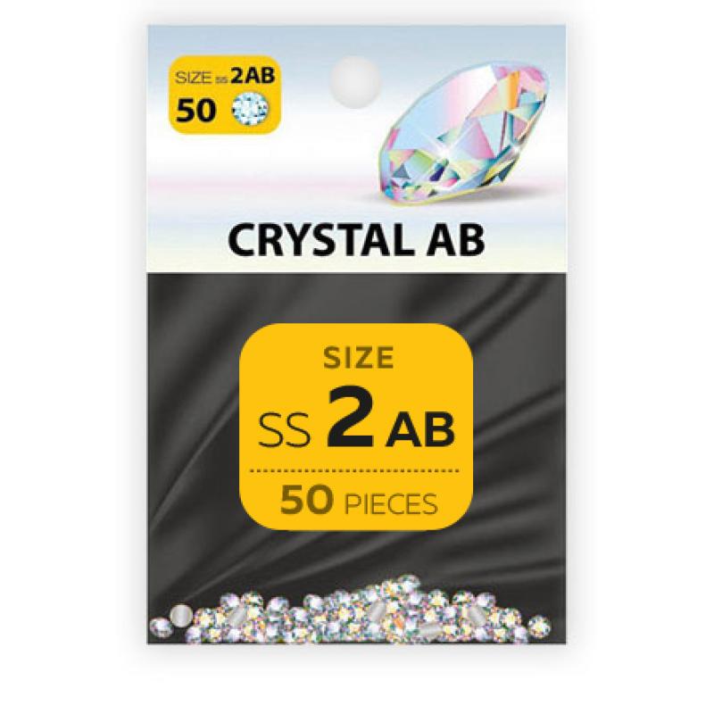 Strass Steine Crystal AB SS2 50 Stk.