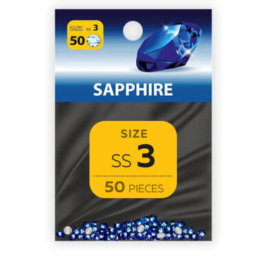 Strass Steine Light Sapphire SS3 50 Stk.