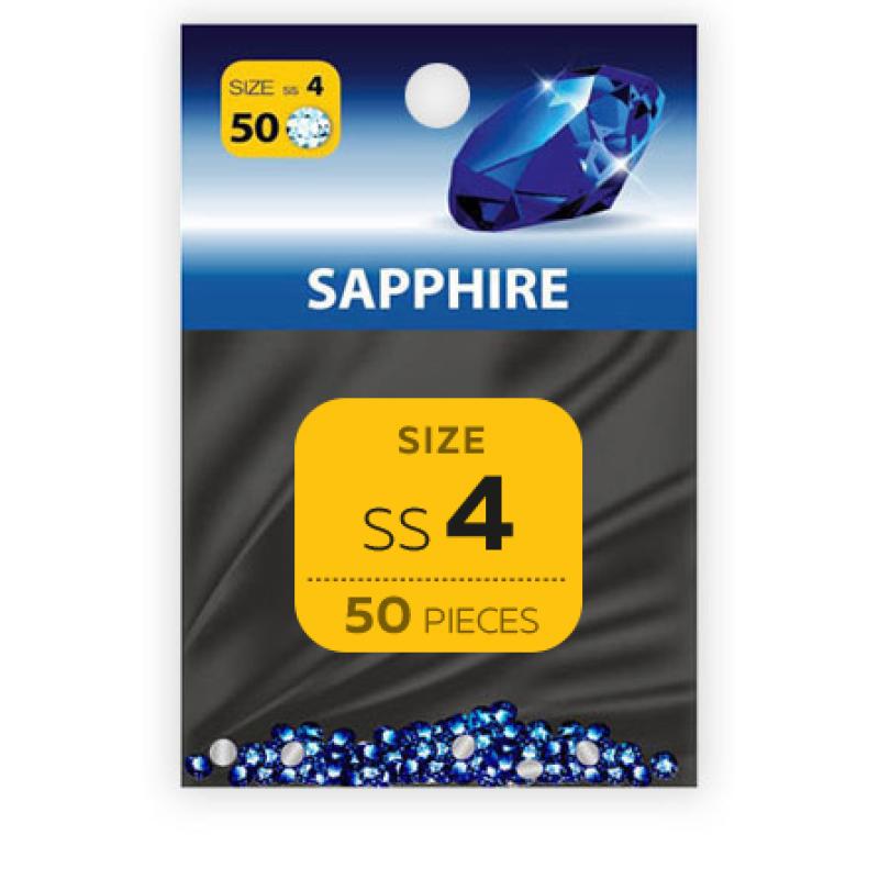 Strass Steine Light Sapphire SS4 50 Stk.