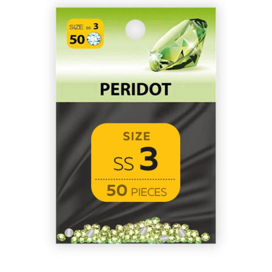 Strass Steine Peridot SS3 50 Stk.