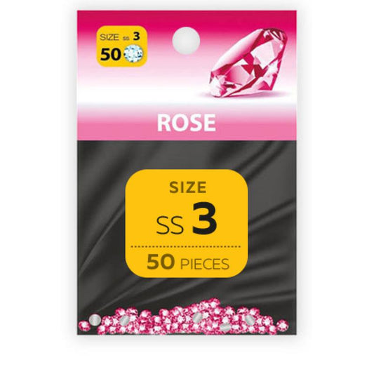 Strass Steine Rose SS3 50 Stk.