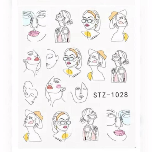 Water Slider Faces 1028