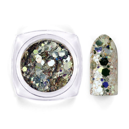White Gold Mix Glitter