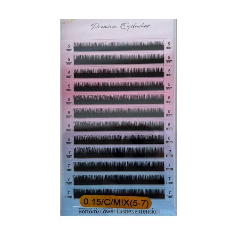 Wimpern 0.15 Mix Tray C Curl 5-7mm