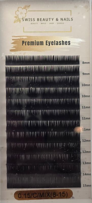 Wimpern SBN 0.15 Mix Tray C Curl (8-15)