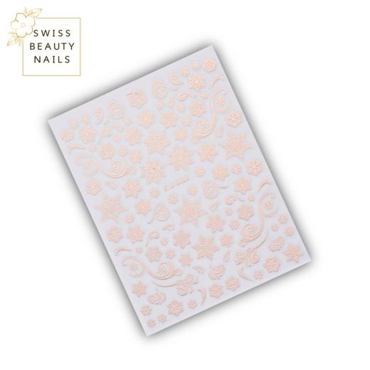 Nailart Sticker | Snowflake rosegold 052