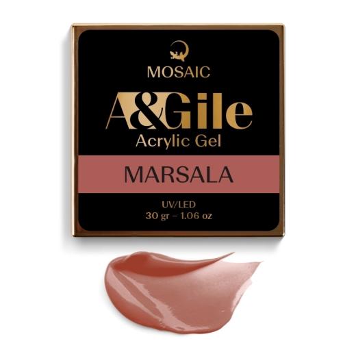 A&Gile Acrylic Gel Marsala Mosaic 30gr.