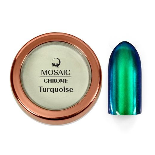 Chrome Pressed Pigment Turquoise