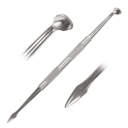 Metall Pusher und Spoon