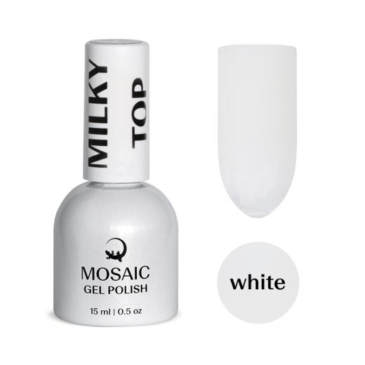 Mosaic Milky White Top Gel 15ml