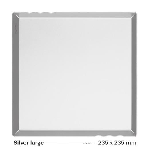 Silber Tablett gross 23.5cm x 23.5 cm
