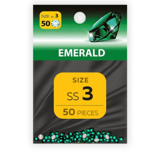Strass Steine Emerald SS3 50 Stk.