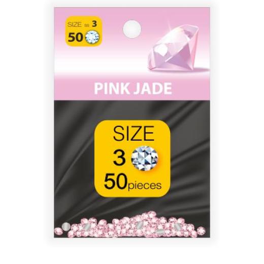 Strass Steine Pink Jade SS3 50Stk.