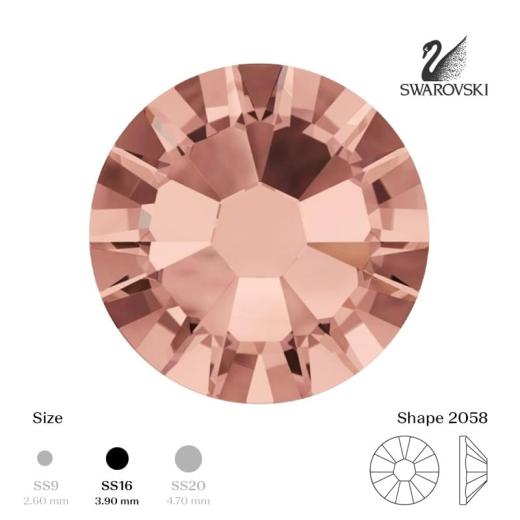 Swarovski Crystal SS16 Rose Gold